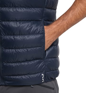 L.I.M Down Vest Men Tarn Blue/Nordic Blue