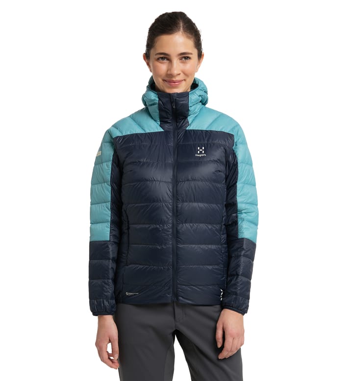 L.I.M Down Hood Women Tarn Blue/Frost Blue