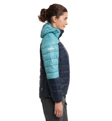 L.I.M Down Hood Women Tarn Blue/Frost Blue