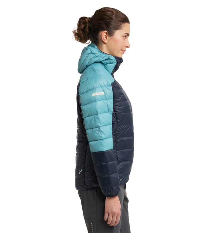 L.I.M Down Hood Women Tarn Blue/Frost Blue