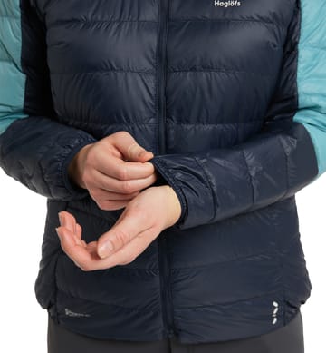 L.I.M Down Hood Women Tarn Blue/Frost Blue