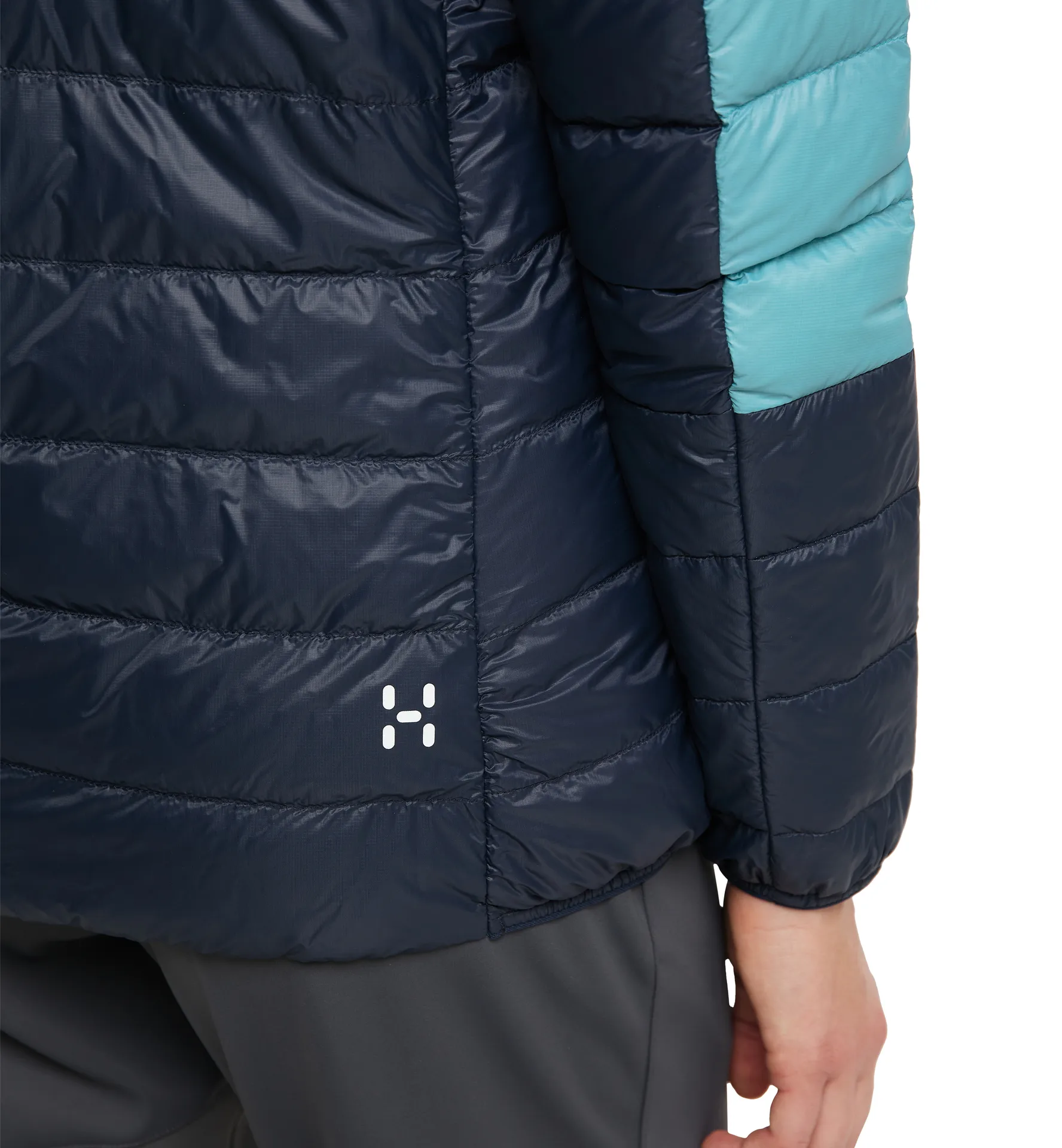 L.I.M Down Hood Women Tarn Blue/Frost Blue
