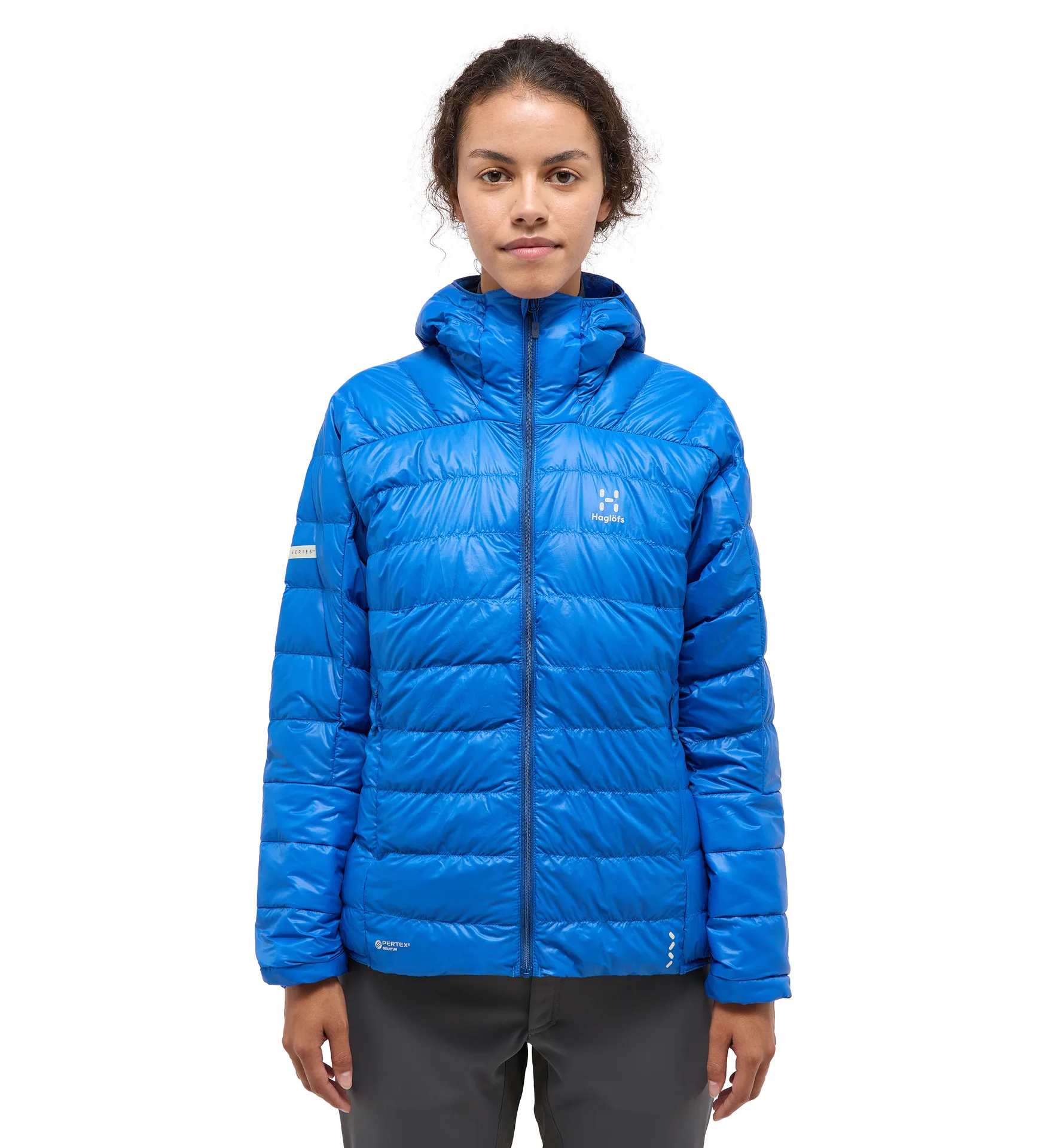 L.I.M Down Hood Women Electric Blue