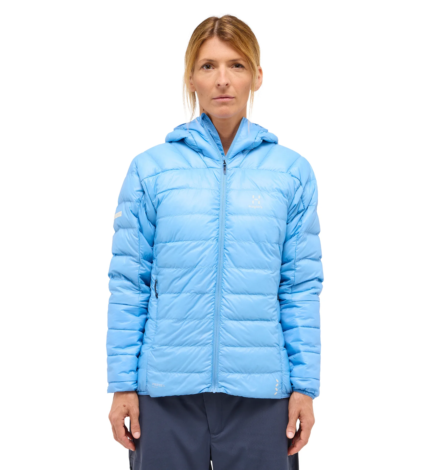 L.I.M Down Hood Women Sky Blue