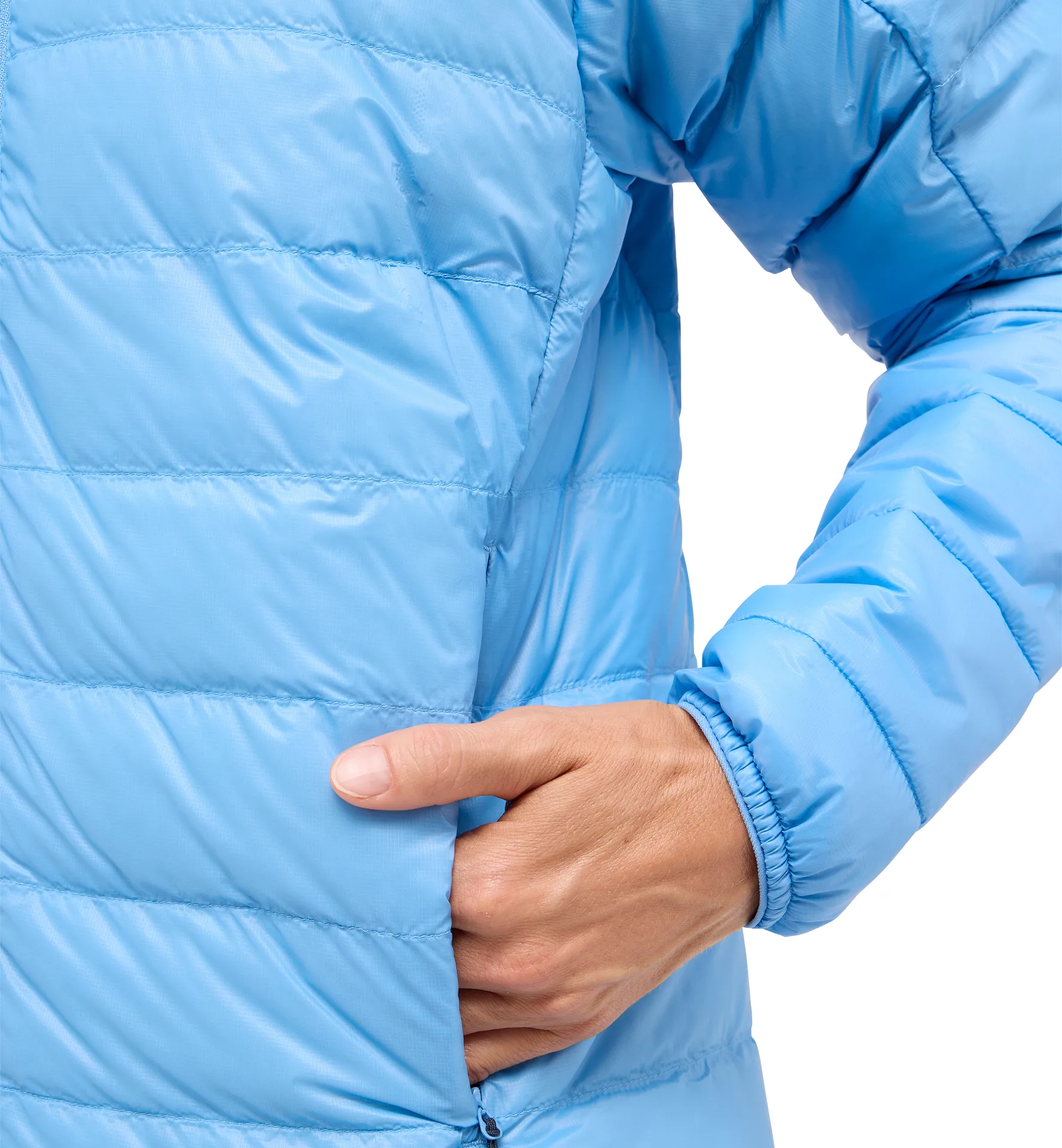 L.I.M Down Hood Women Sky Blue