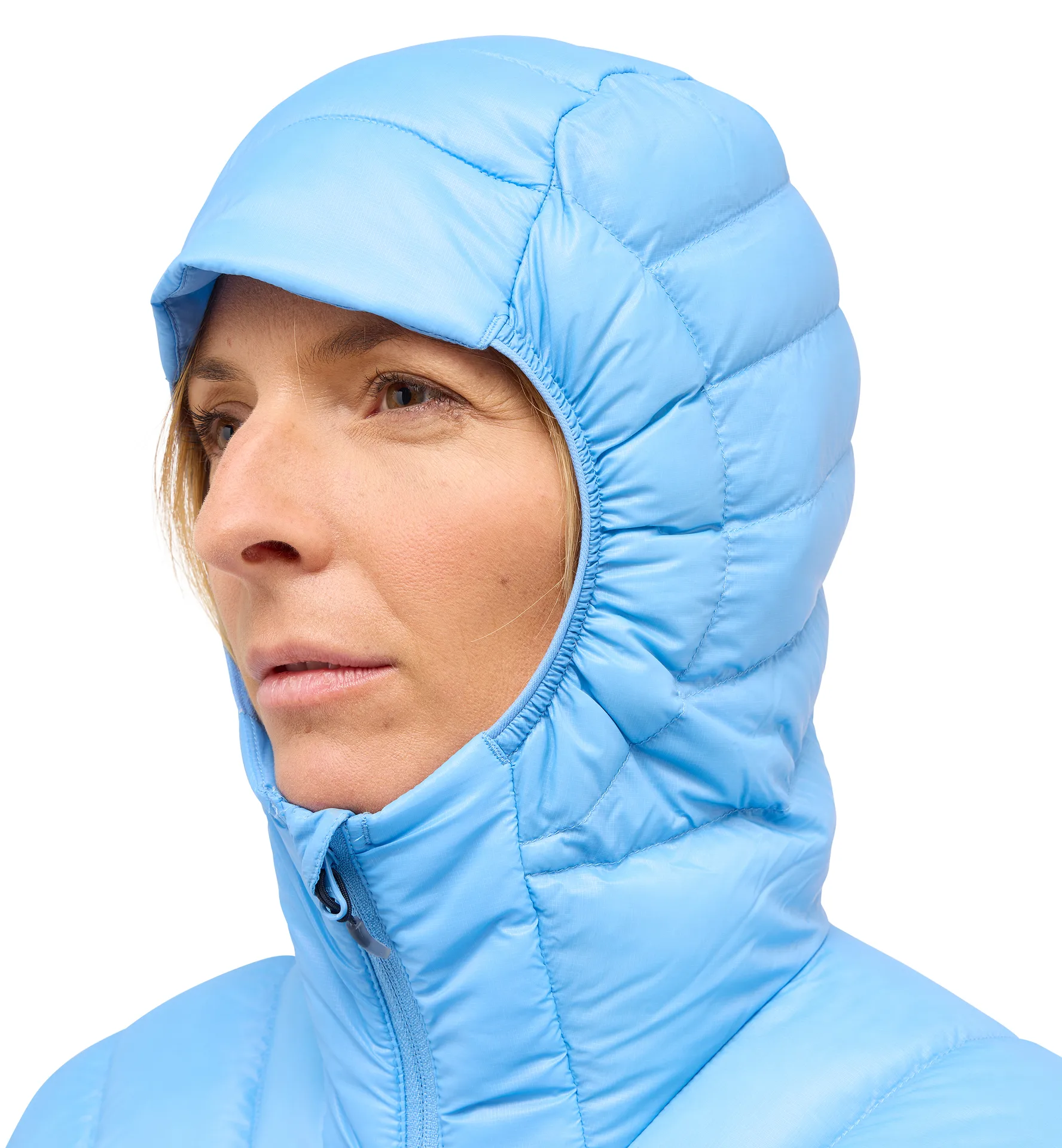 L.I.M Down Hood Women Sky Blue