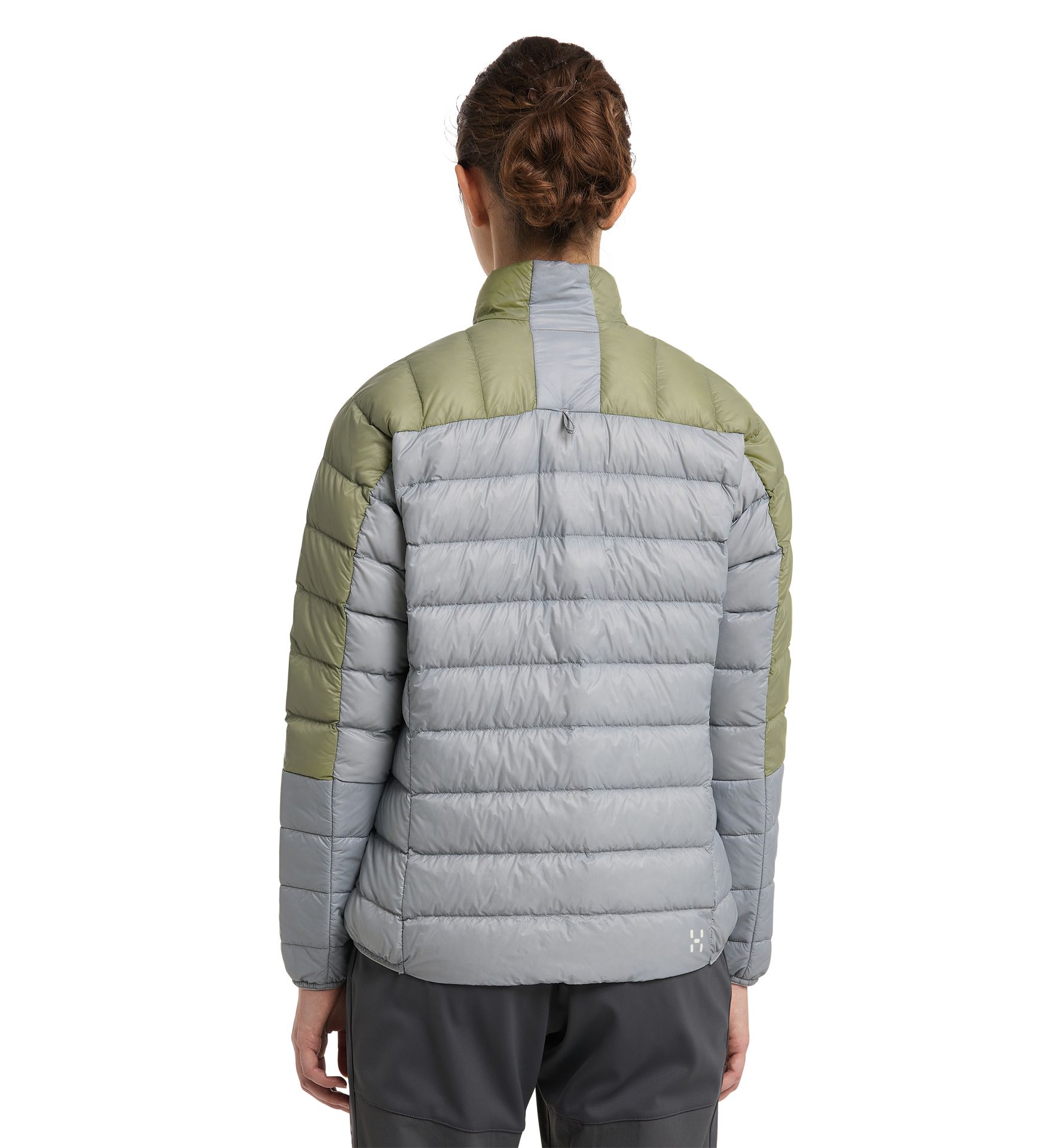 L.I.M Down Jacket Women Concrete/Thyme Green