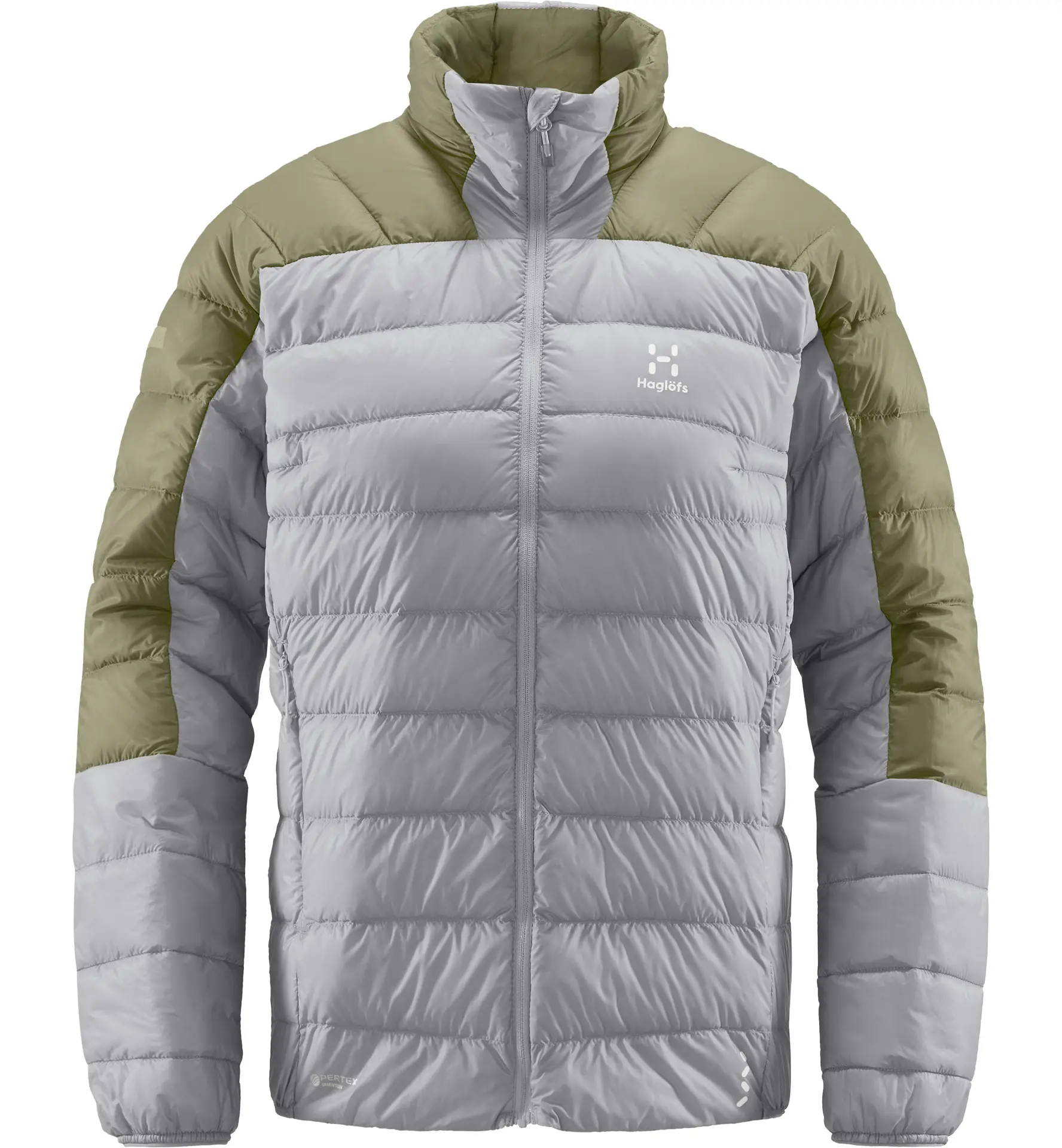 L.I.M Down Jacket Women Concrete/Thyme Green