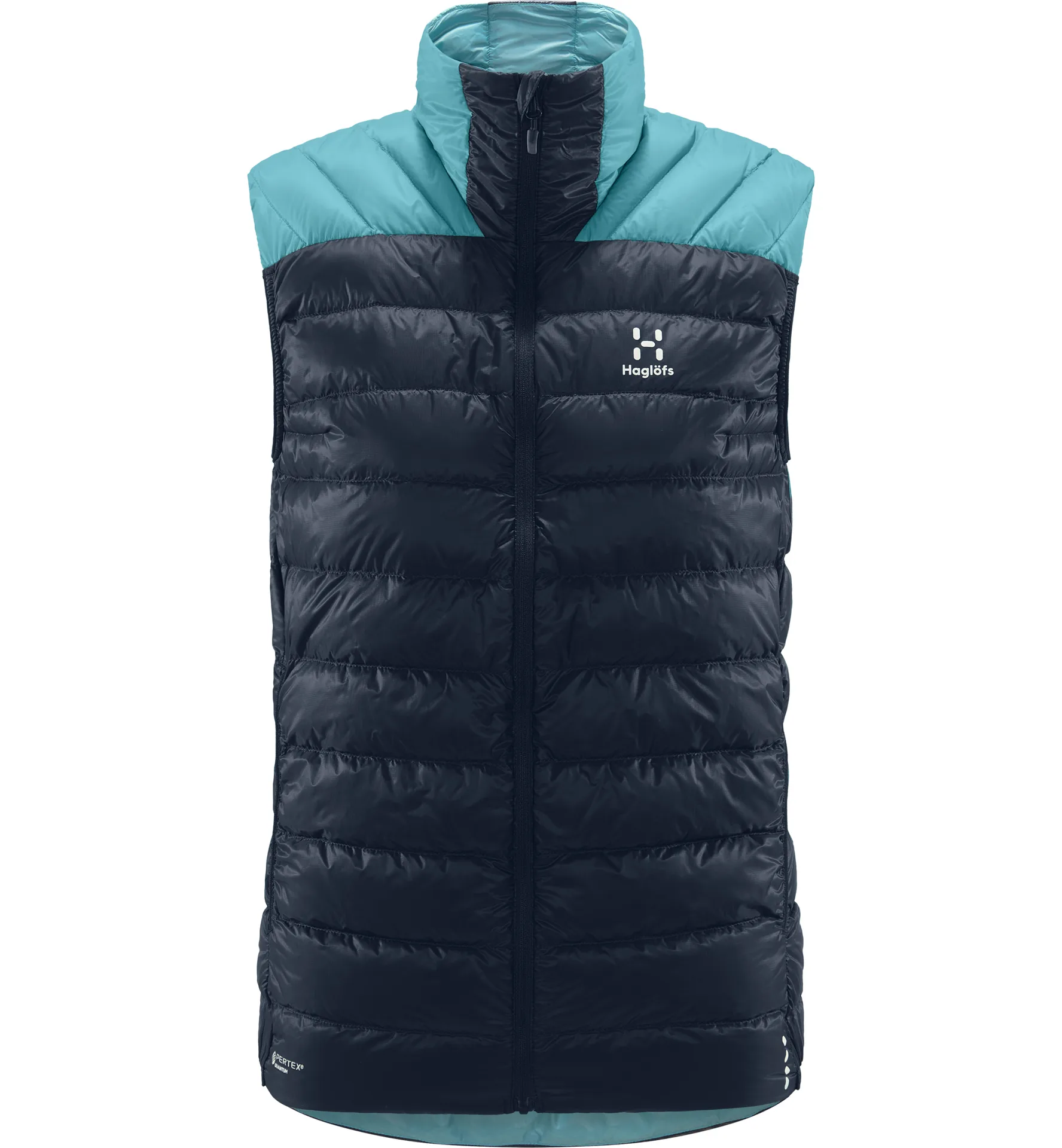 L.I.M Down Vest Women Tarn Blue/Frost Blue