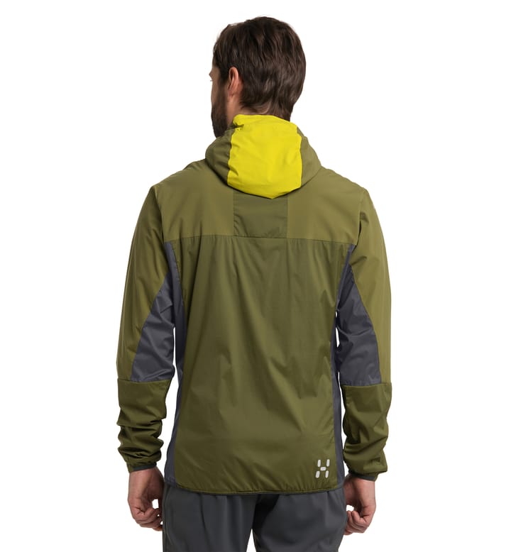 L.I.M Alpha Hood Men Aurora/Olive green