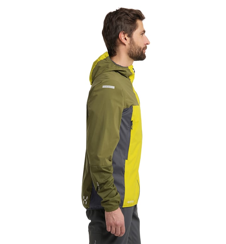 L.I.M Alpha Hood Men Aurora/Olive green