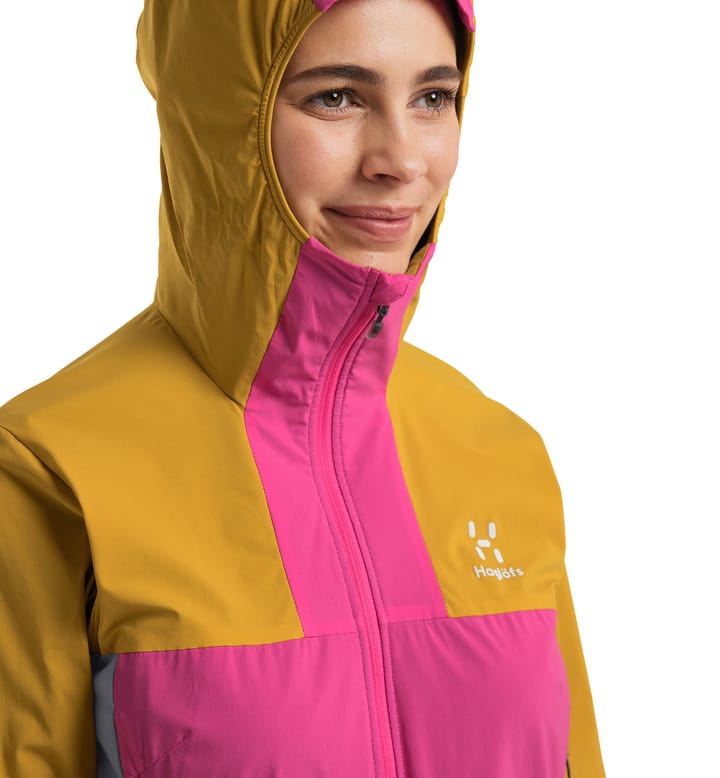 L.I.M Alpha Hood Women Ultra pink/Autumn leaves