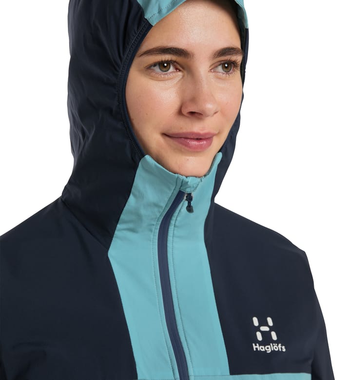 L.I.M Alpha Hood Women Frost blue/Tarn blue