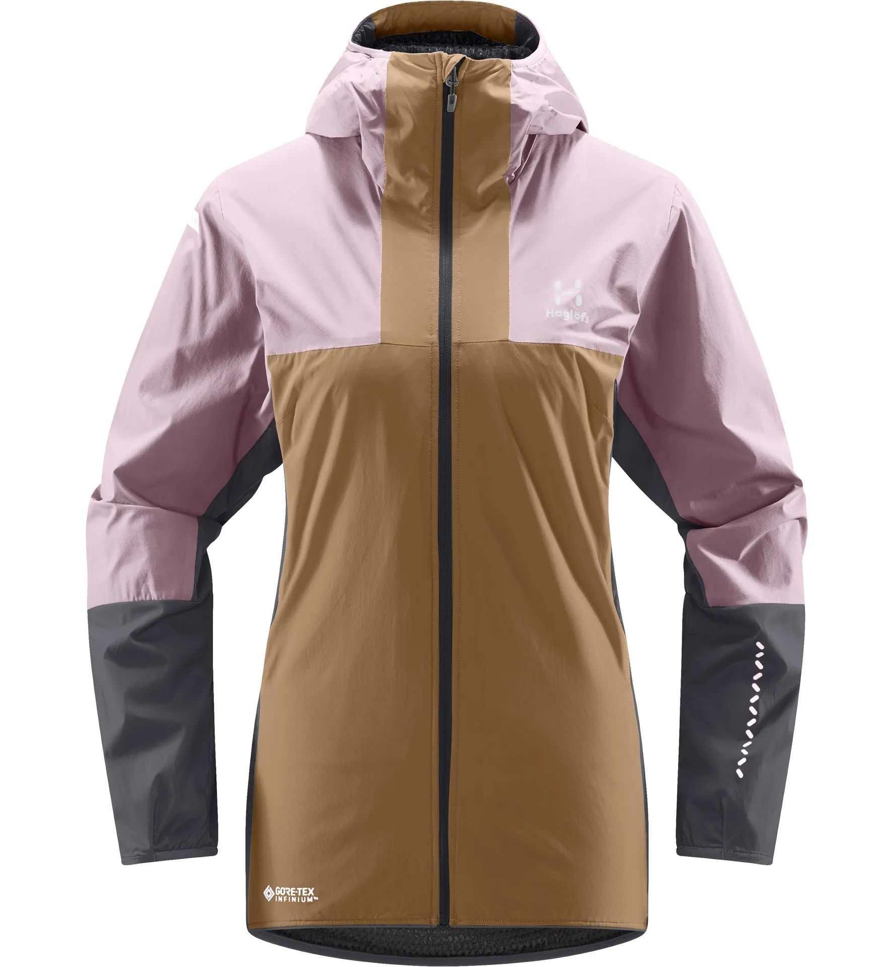 L.I.M Alpha Hood Women Fresh Pink/Teak Brown