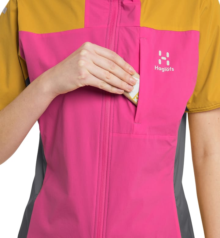 L.I.M Alpha Vest Women Ultra Pink/Autumn Leaves