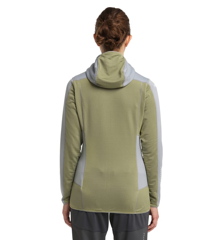 L.I.M Mid Fast Hood Women Concrete/Thyme Green