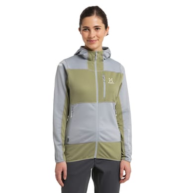 L.I.M Mid Fast Hood Women Concrete/Thyme Green