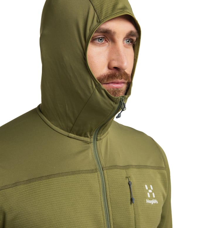 L.I.M Mid Multi Hood Men Olive Green