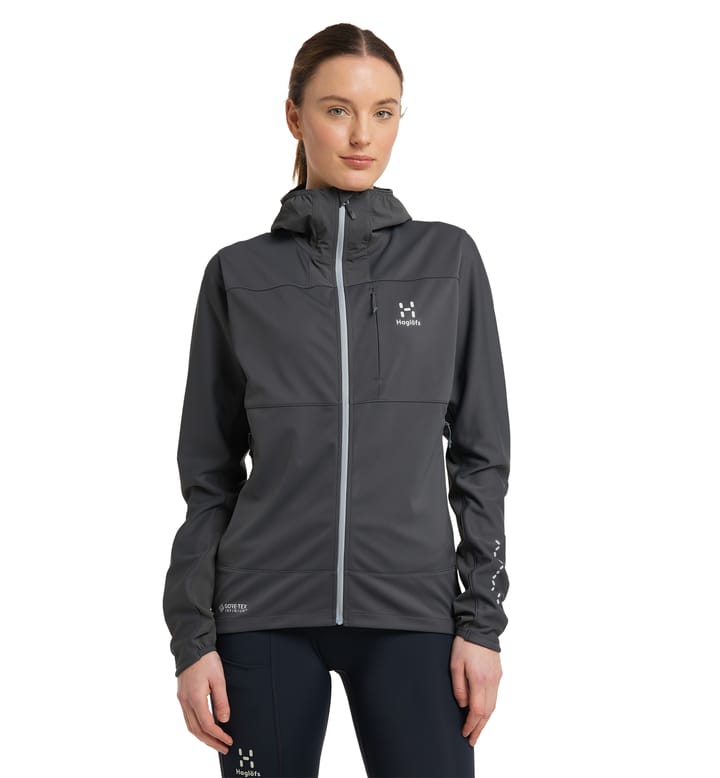 L.I.M Hybrid Softshell Jacket Women Magnetite/Concrete