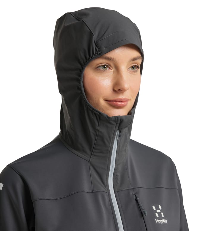 L.I.M Hybrid Softshell Jacket Women Magnetite/Concrete