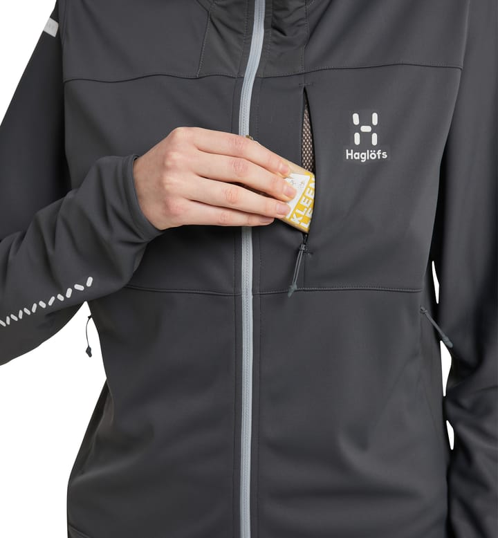 L.I.M Hybrid Softshell Jacket Women Magnetite/Concrete