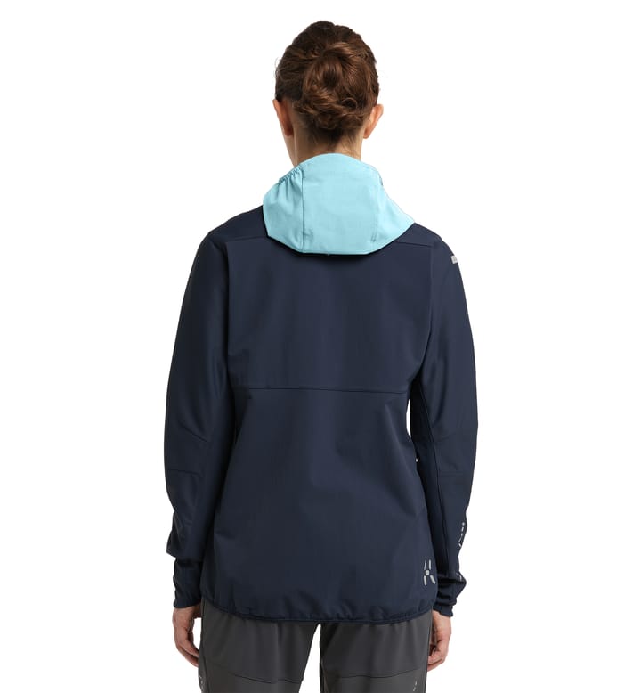 L.I.M Hybrid Softshell Jacket Women Tarn blue/Frost blue