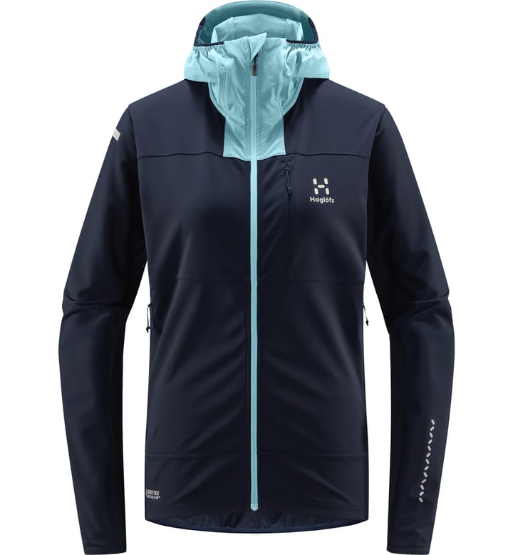 L.I.M Hybrid Softshell Jacket Women Tarn blue/Frost blue