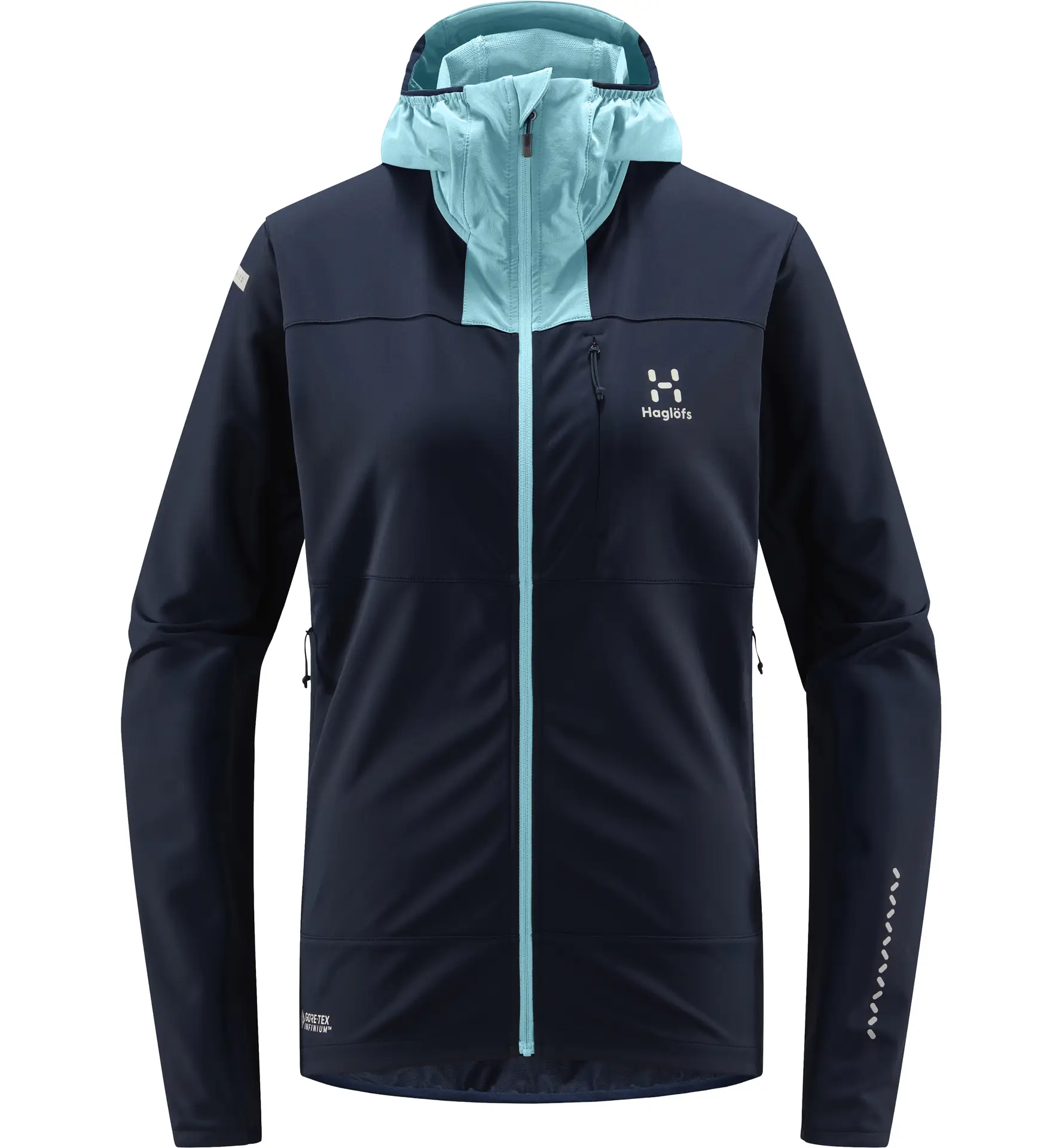 L.I.M Hybrid Softshell Jacket Women Tarn blue/Frost blue