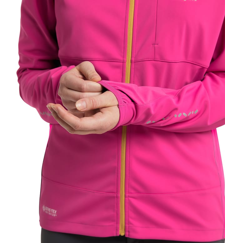 L.I.M Hybrid Softshell Jacket Women Ultra Pink/Autumn Leaves