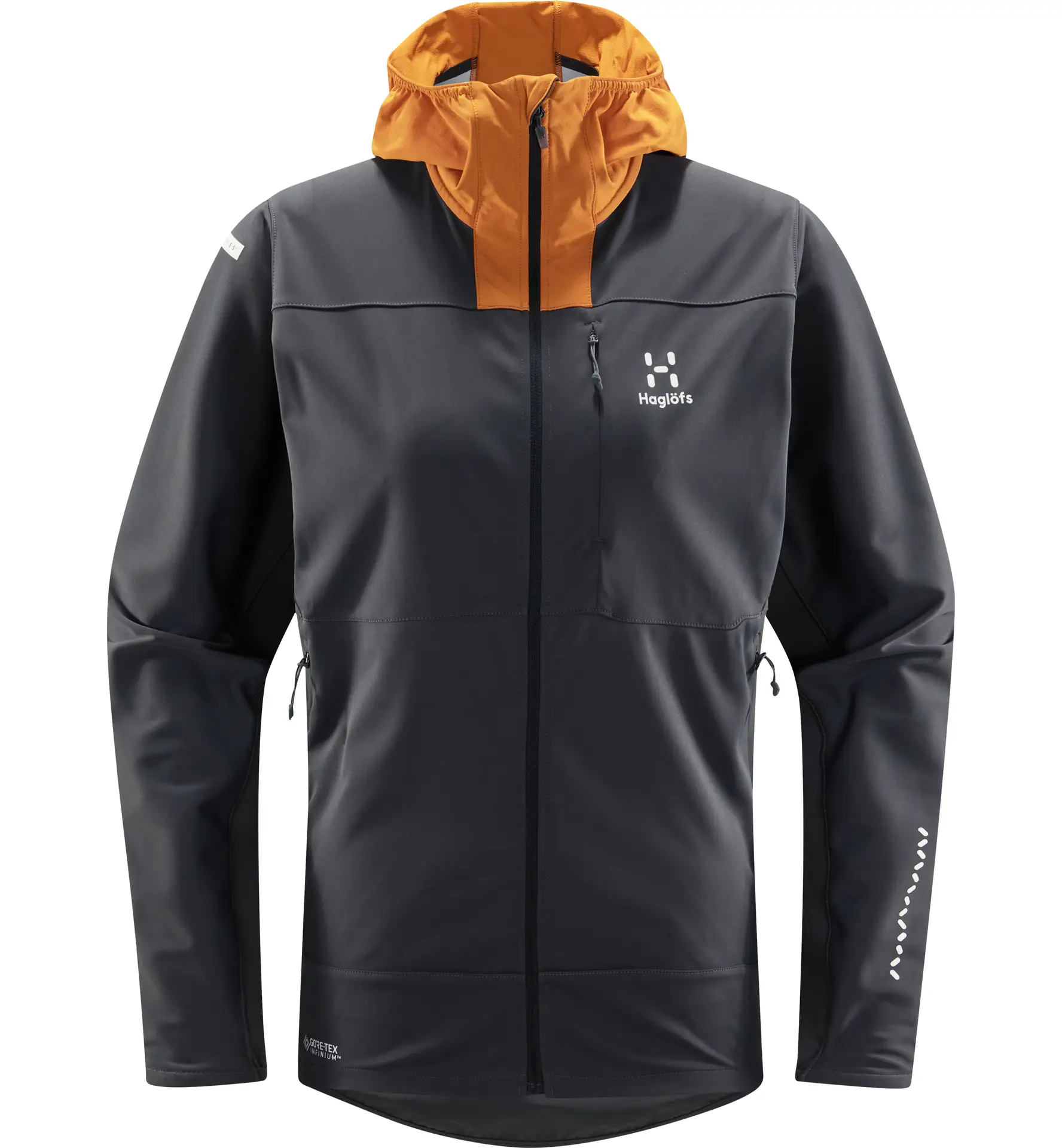 L.I.M Hybrid Softshell Jacket Women Magnetite/Desert yellow