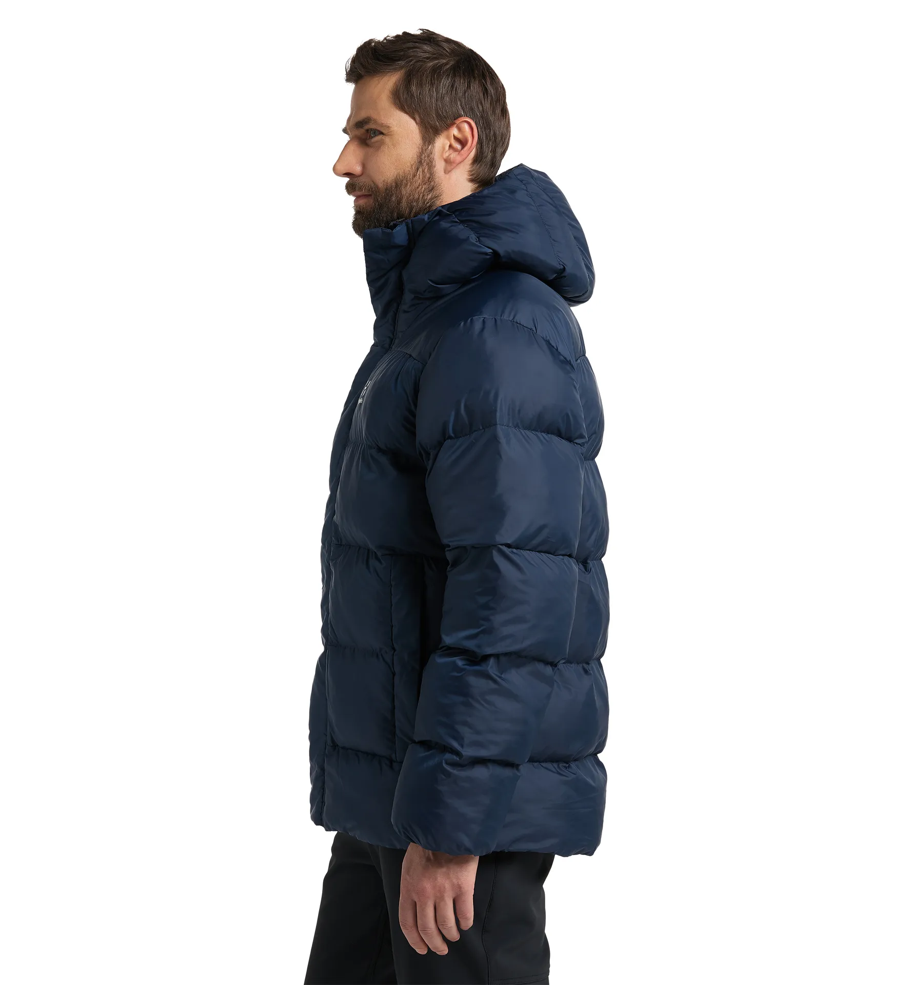 Puffy Mimic Hood Men Tarn Blue