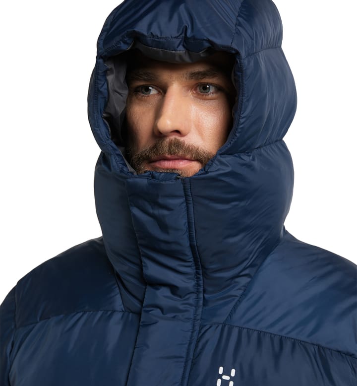 Puffy Mimic Hood Men Tarn Blue