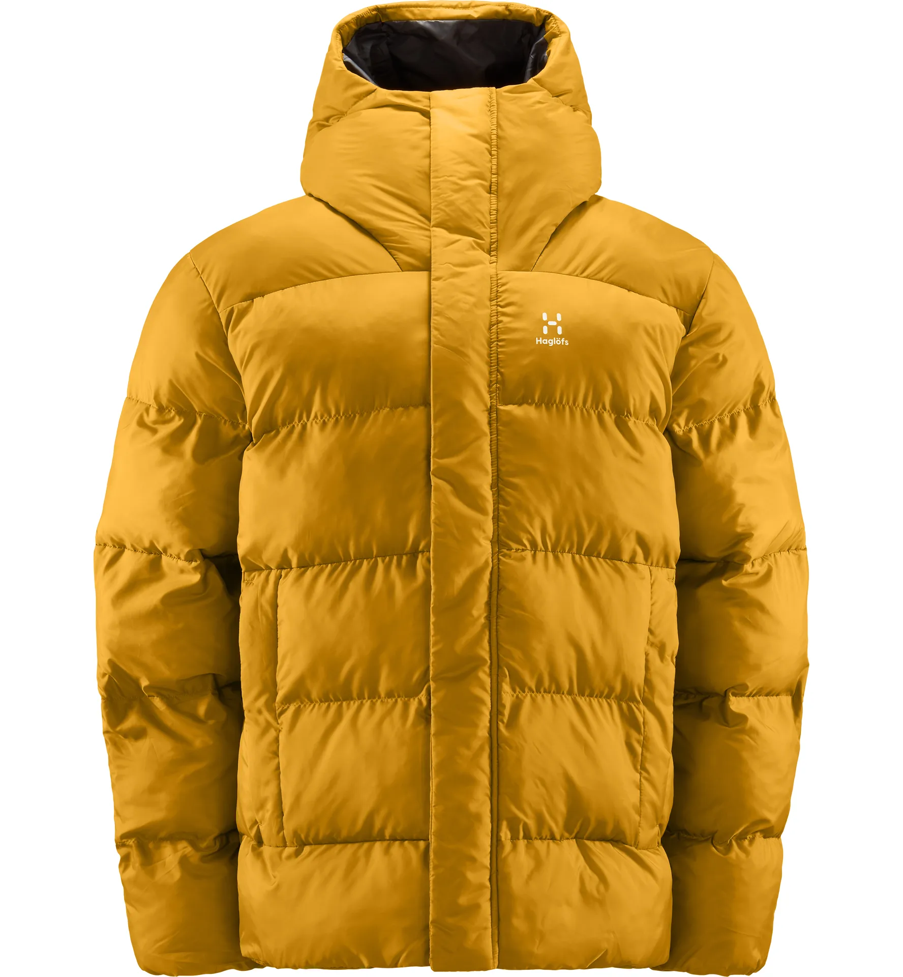 Puffy Mimic Hood Men Autumn Leaves