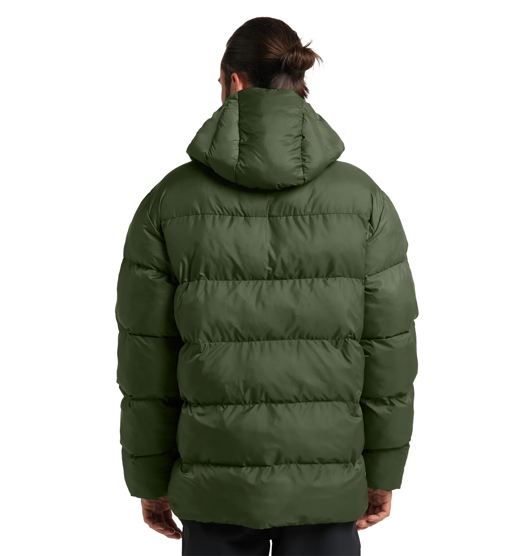 Puffy Mimic Hood Men Seaweed Green