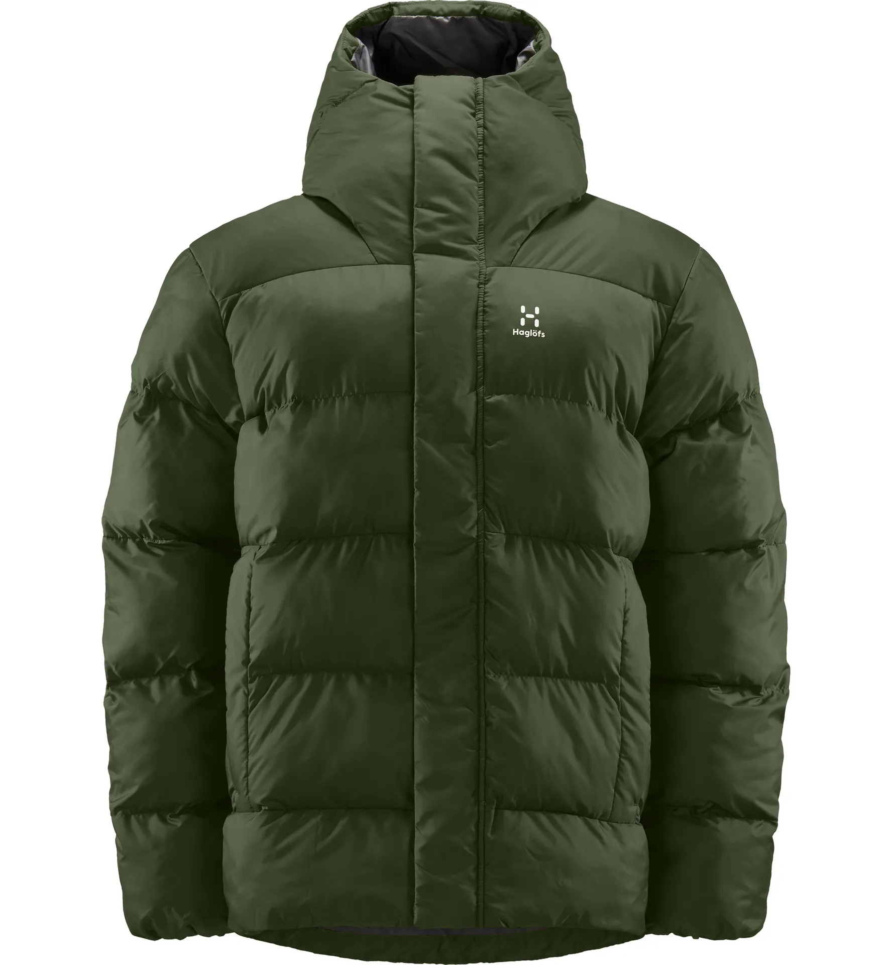 Puffy Mimic Hood Men Seaweed Green