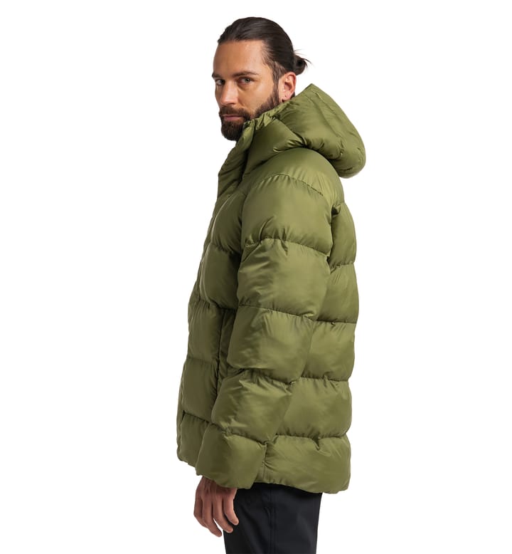 Puffy Mimic Hood Men Olive Green