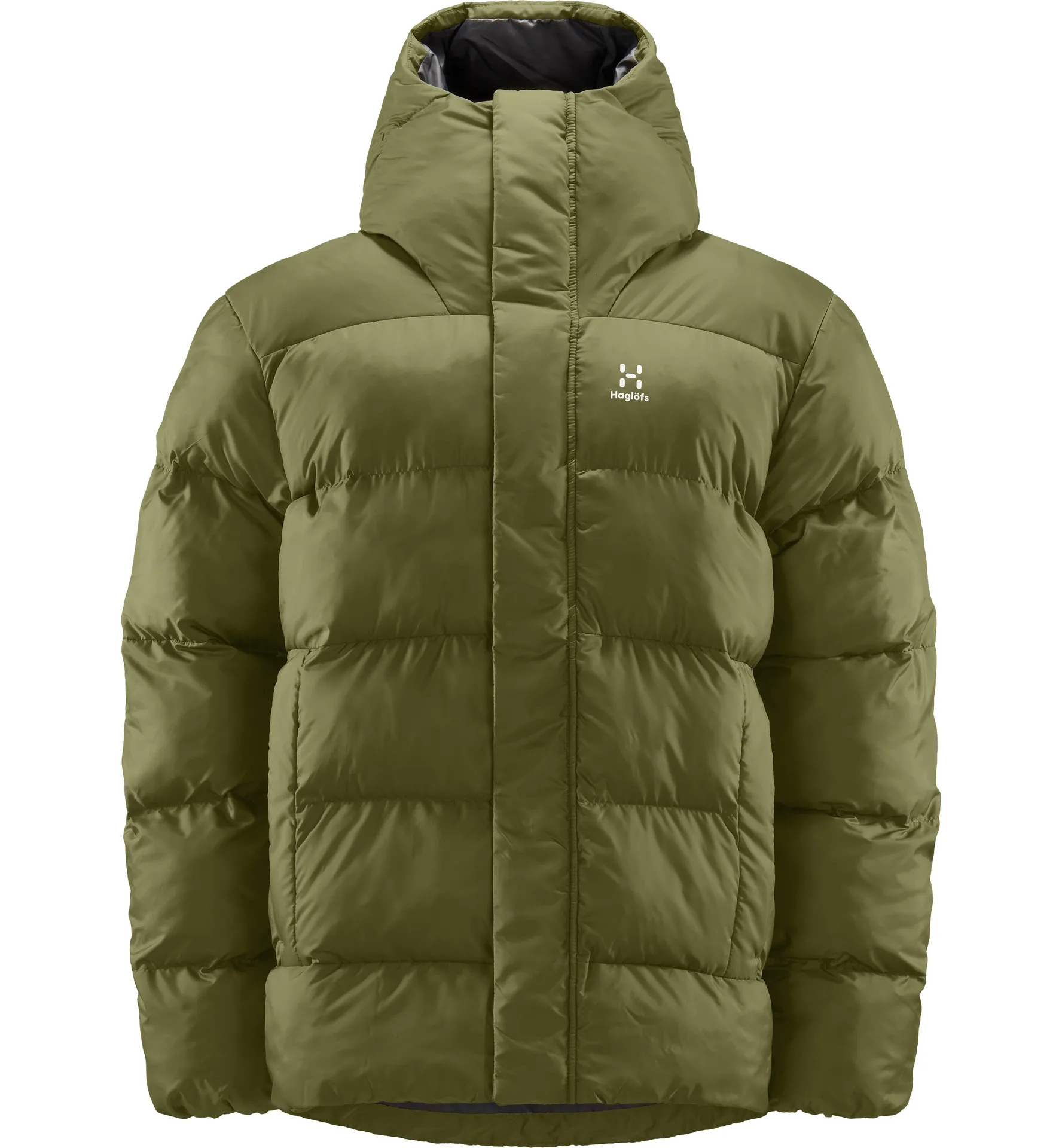 Puffy Mimic Hood Men Olive Green