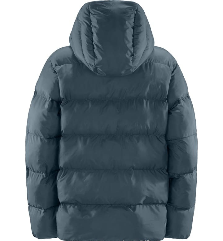 Puffy Mimic Hood Women Steel Blue