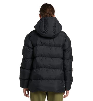 Puffy Mimic Hood Women True Black