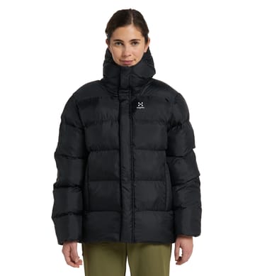 Puffy Mimic Hood Women True Black