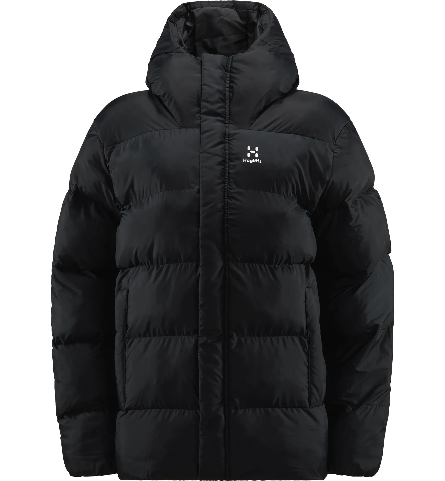 Puffy Mimic Hood Women True Black