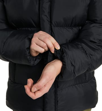 Puffy Mimic Hood Women True Black