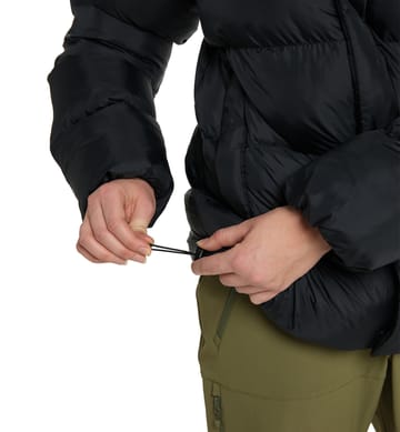 Puffy Mimic Hood Women True Black