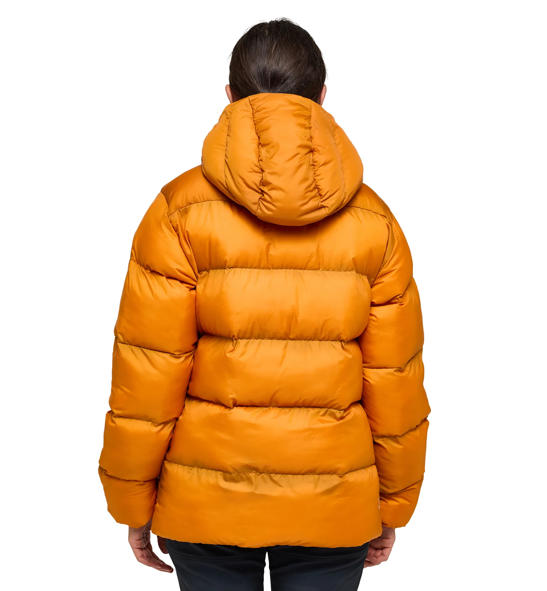 Puffy Mimic Hood Women Desert Yellow/Golden Brown