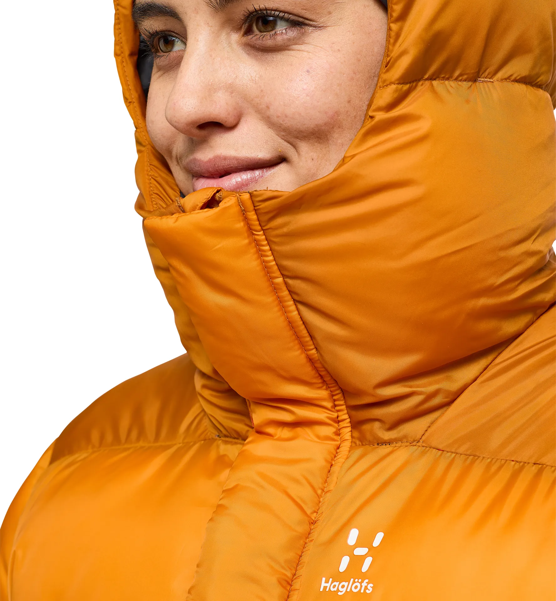 Puffy Mimic Hood Women Desert Yellow/Golden Brown