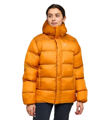Puffy Mimic Hood Women Desert Yellow/Golden Brown