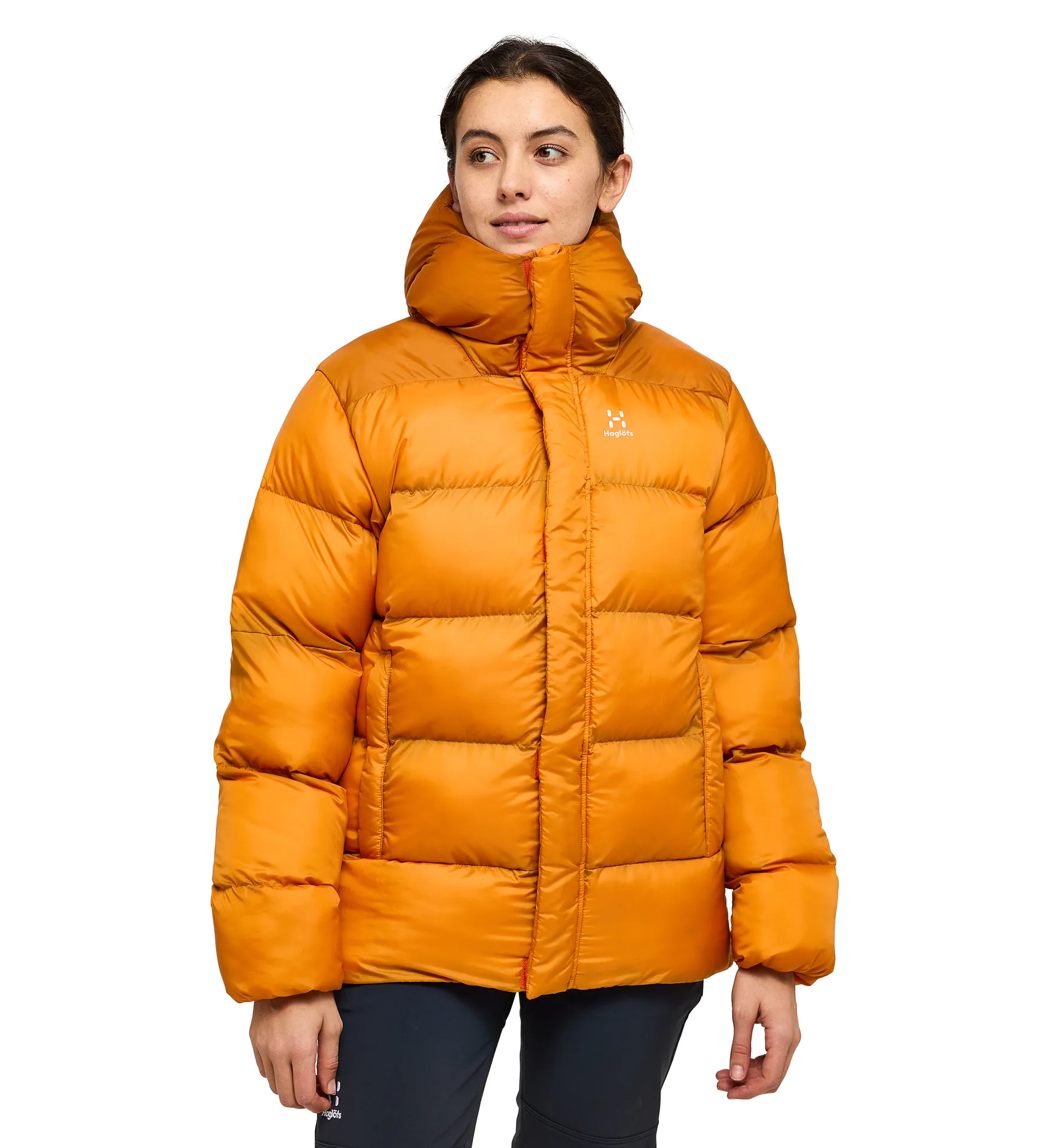 Puffy Mimic Hood Women Desert Yellow/Golden Brown