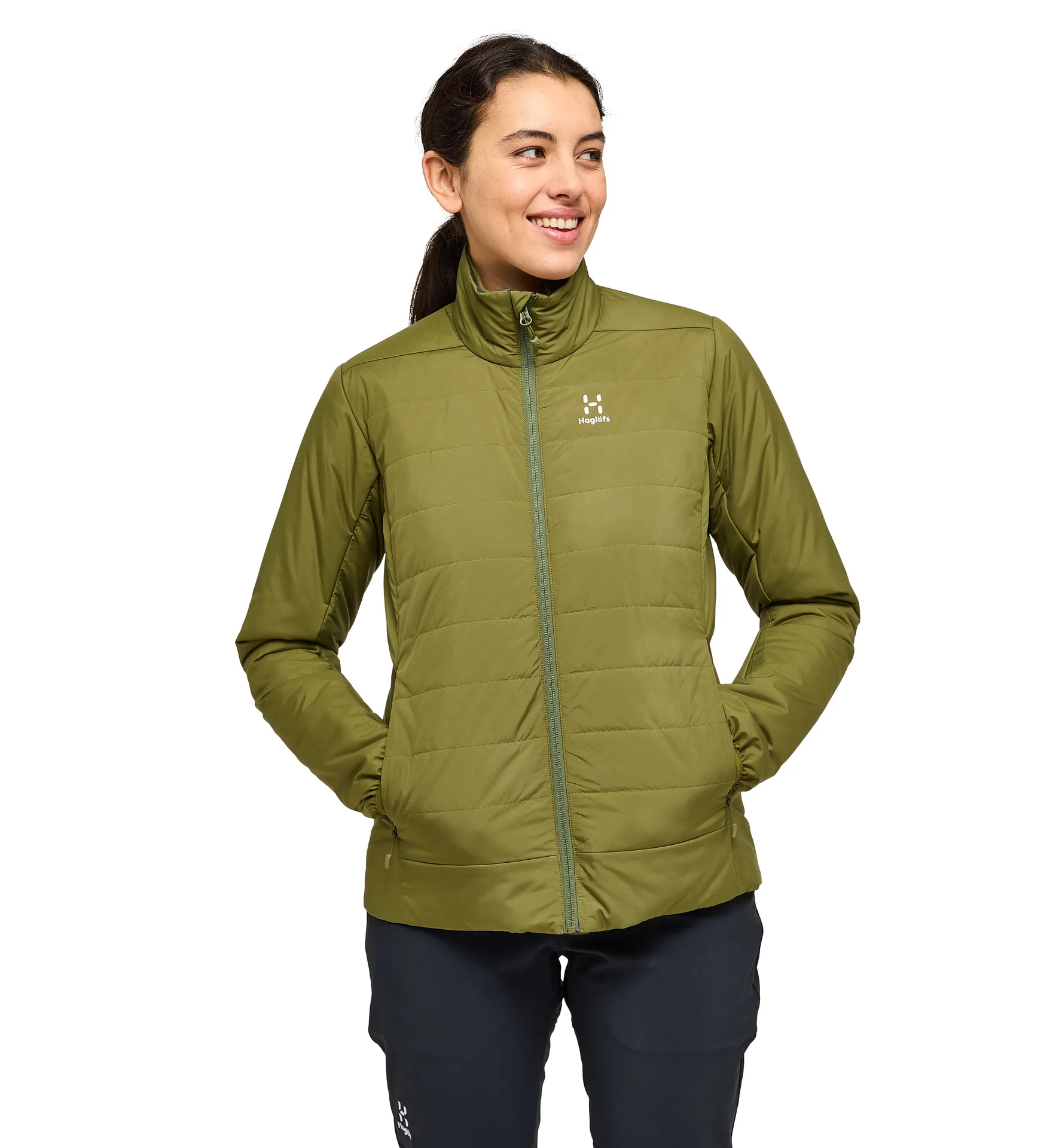 Mimic Silver Jacket Women Olive Green