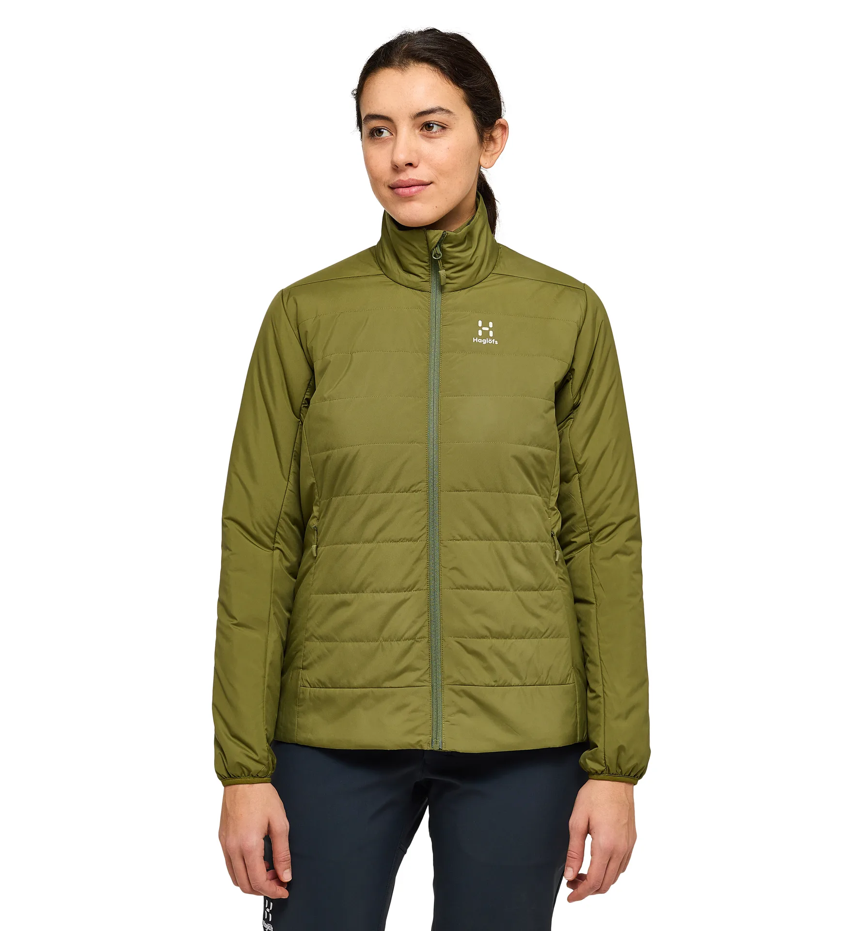 Mimic Silver Jacket Women Olive Green