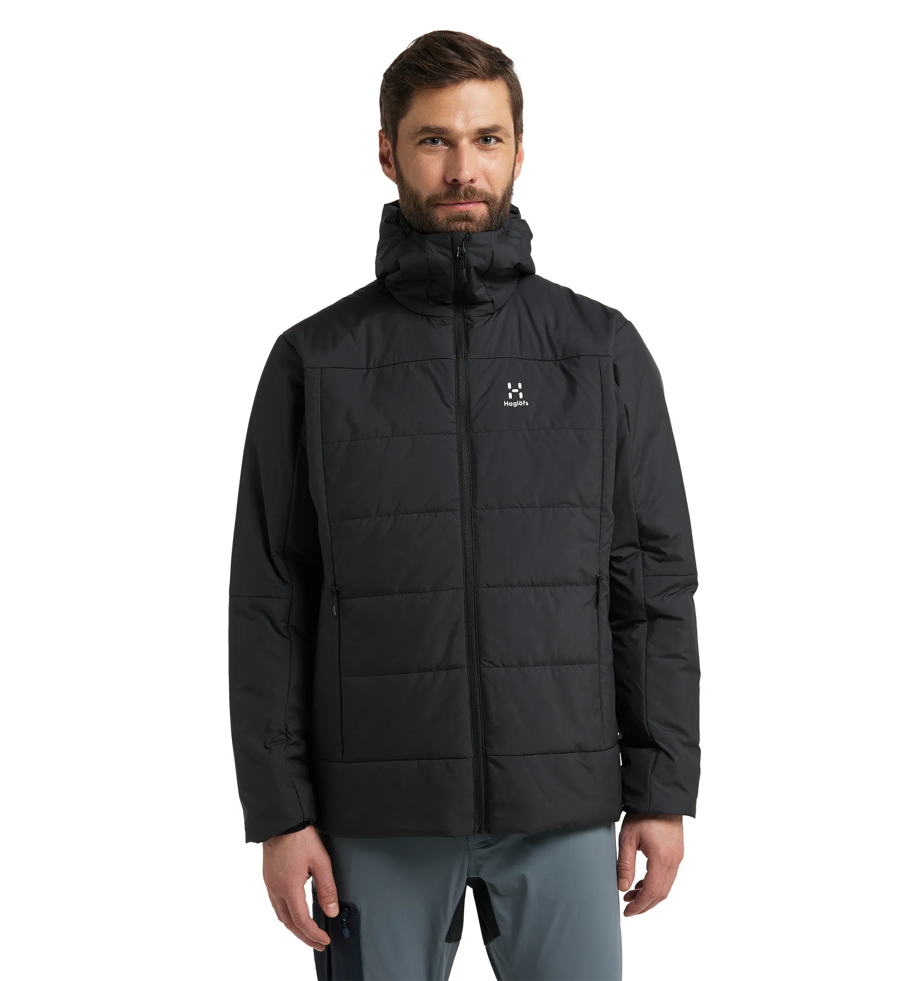 Mimic Silver Hood Men True Black